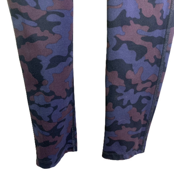 SPLITS59 2 Piece Set Blue & Purple Camo‎ Athletic Yoga Pants & Crop Top Set - Picture 11 of 16